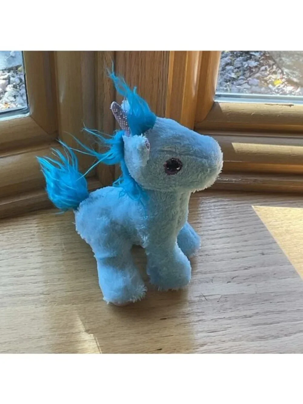 Winkeez Harper Blue Unicorn Plush Sparkle Fluffy Stuffed Animal Enchanted MVP